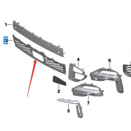 Продукт 51118069208: Нижний дефлектор воздуха переднего бампера для BMW X5 F15