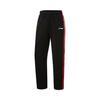 Li Ning Basketball Series Simple Soft Comfortable Versatile Striped Mid-Waist Loose Casual Pants Men Bottoms AKLVG07-2