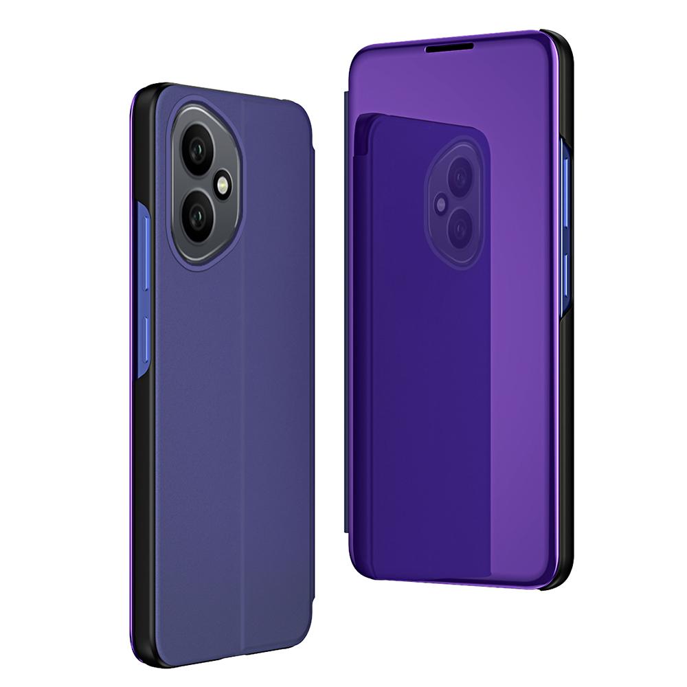 Для Honor 400 5G (Глобальный) Чехол-книжка из кожи с окошком для просмотра и подставкой