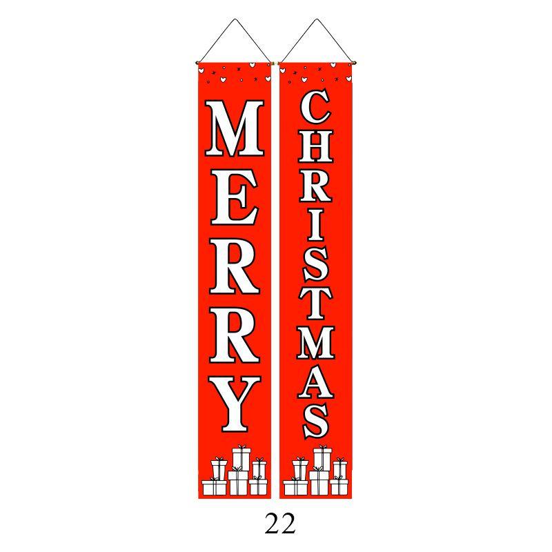 Festive Nutcracker Christmas Decoration Hanging Door Banner Soldier Character Porch Sign