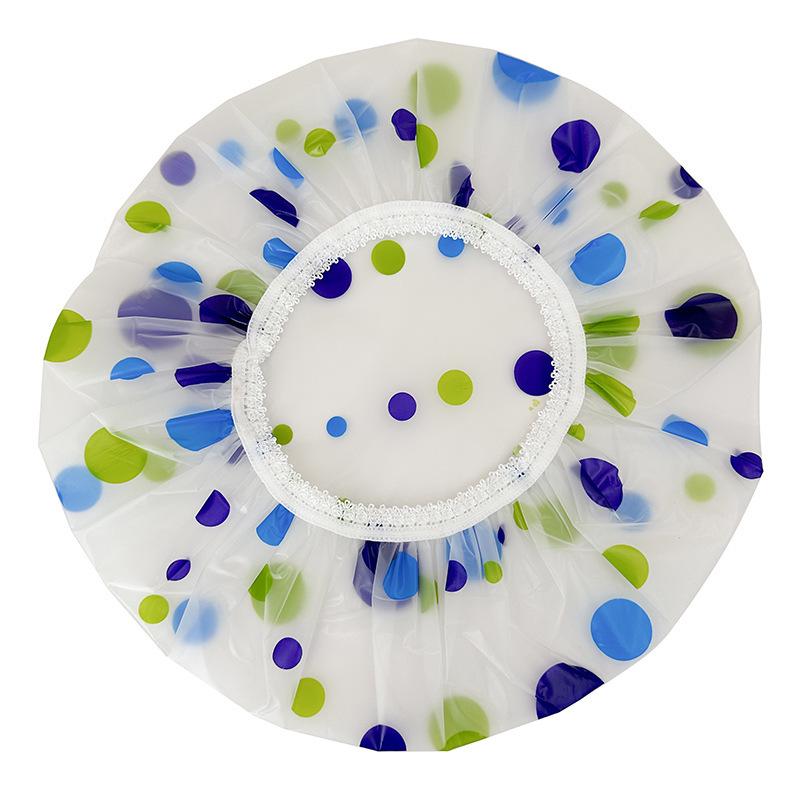 Reusable Waterproof Elastic Shower Cap for Women - Spa & Salon Hair Protection
