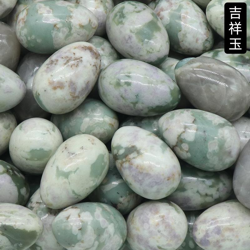 1pcs Egg Shaped 30mm Crystal Jade Small Egg Mining Bird Egg Stone Easter Colored Egg Natural Crystal Stone Gypsum Dropshipping