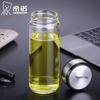 HEENOOR Одностенная стеклянная чашка для чая с крышкой