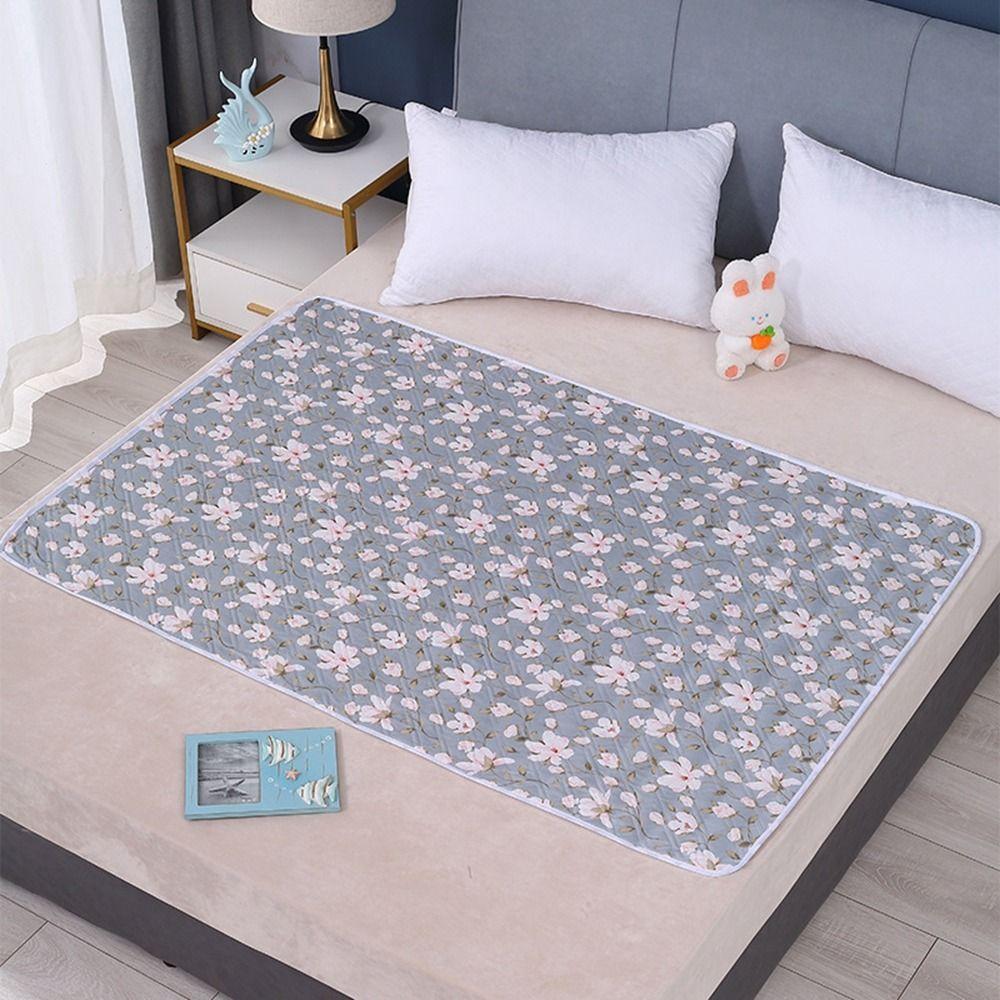 80*120cm Bed Protector Diaper Cute Urine Pads Cloth Durable Women Menstrual Bed Sheet Elder