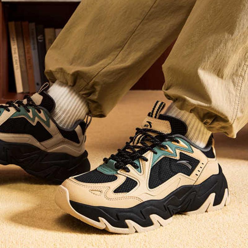 Anta Pan Shi Модные Ретро Цветной Блок Нескользящие Износостойкие Низкие Кроссовки Папы Мужские кроссовки 112548856-1