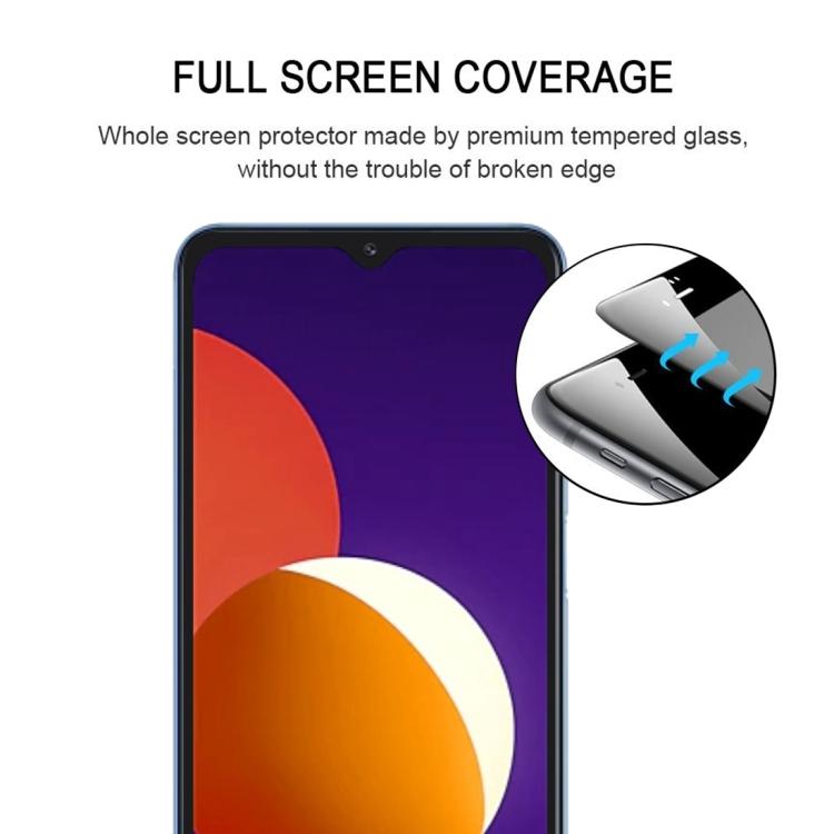 Закаленное стекло для Samsung Galaxy M12, Full Glue, на весь экран