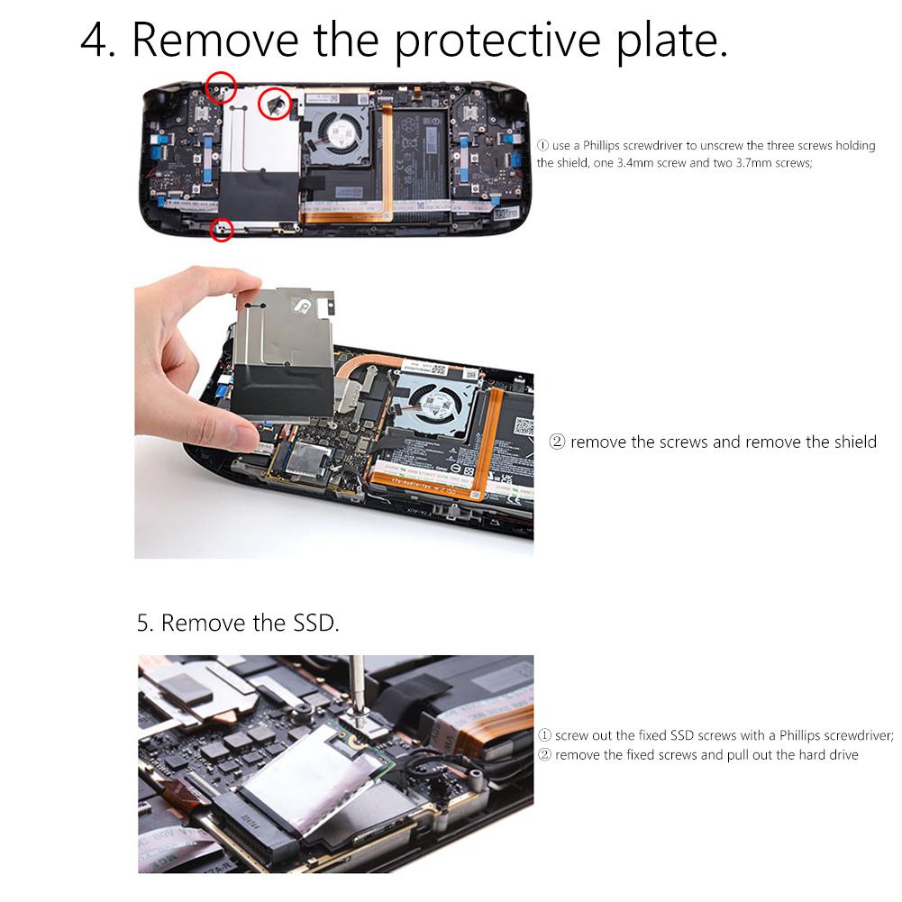 Медный радиатор для охлаждения SSD с термосиликоновой прокладкой, радиатор для охлаждения, аксессуары для игровой консоли Steam Deck M.2 2230 SSD