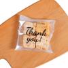 100 шт./упак., прозрачные пакеты с надписью «Спасибо», самоклеящиеся пакеты для конфет, печенья, выпечки, кондитерских изделий