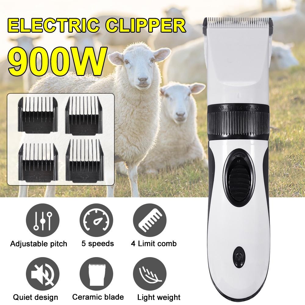 Электрическая машинка для стрижки овец и шерсти домашних животных 900 Вт, набор для стрижки, 5 скоростей, козья машинка для стрижки, стрижка волос, шерстяные ножницы, принадлежности для стрижки домашних животных, стрижка