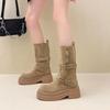 Retro British Style Platform Martin Boots Women's Fashion Small Sweet Cool Short Boots Children's Autumn and Winter New