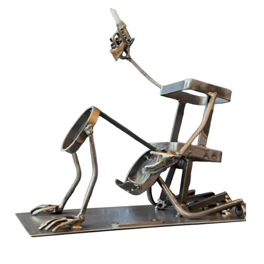 Ретро Металлическая Подставка для Красного Вина Дизайн Черепа Скелета Держатель для Вина Пива Виски Подставка Стойка для Дисплея Бутылок Вина Бар Домашний Декор