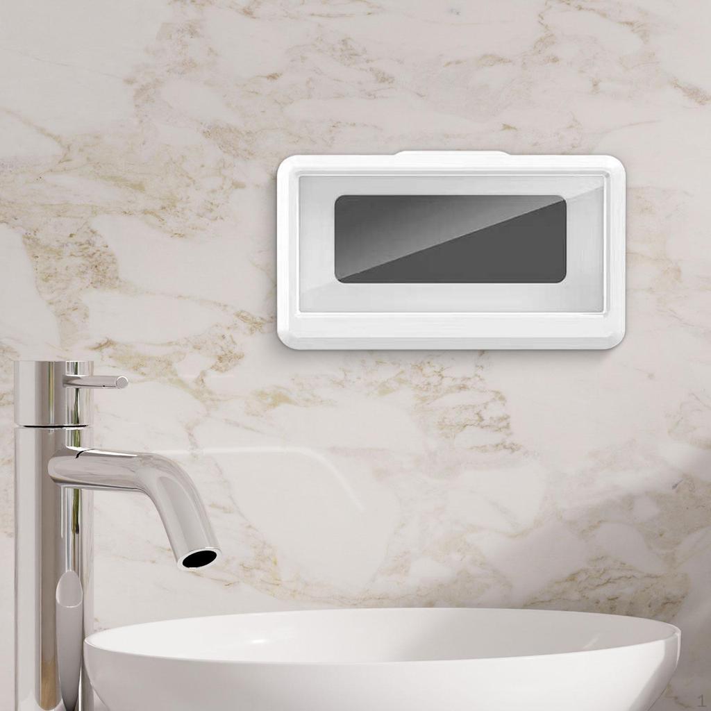 Shower Phone Case Waterproof Box Degree Rotation Mobile for Wall