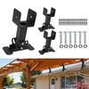 1 Pack 180 Degree Heavy Duty Roof Brackets Adjustable Pergola Roof Brackets for Wood Gazebo Pergola