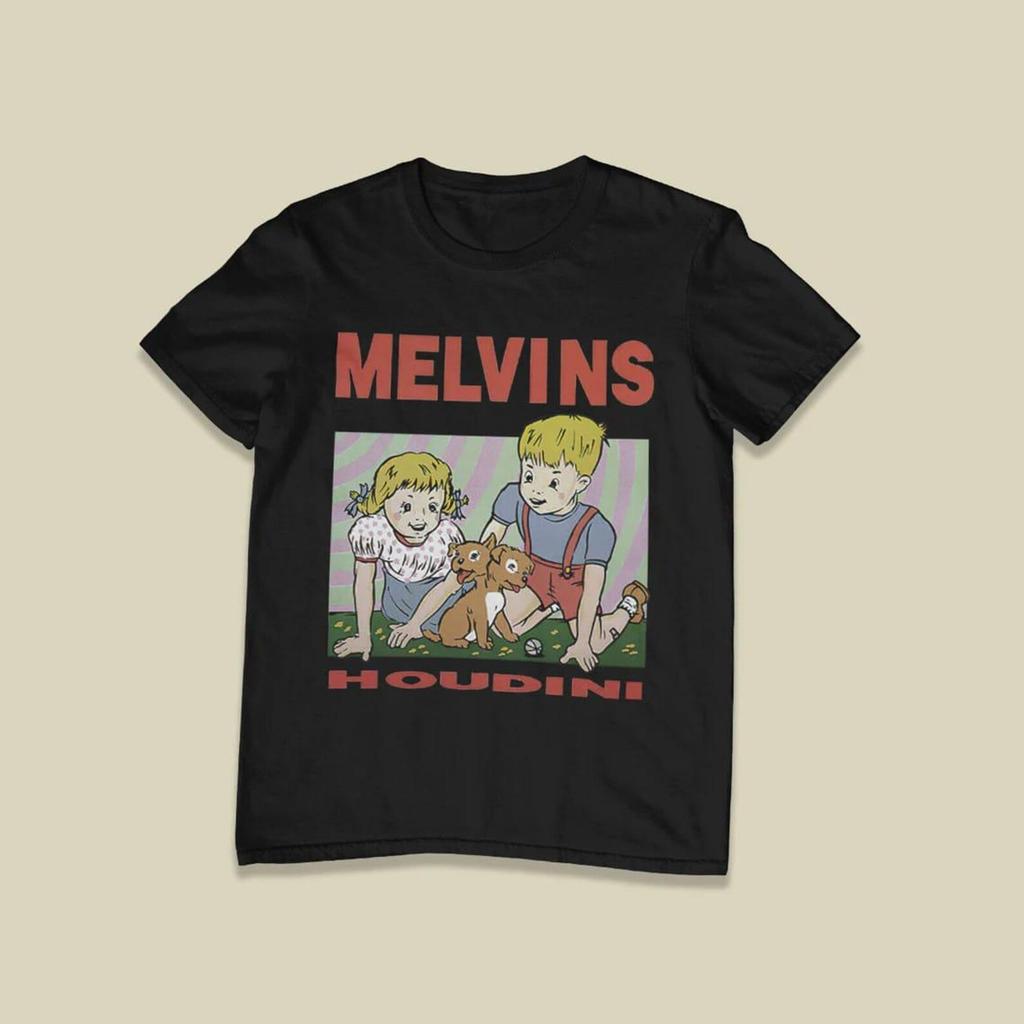 Vintage 80s,90s Children-'Mell-Vis'-Houdin Album Black T shirt Full Size S-5XL