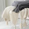 Nordic Tassel Knit Ball Yarn Blanket - Versatile Shawl & Sofa Throw