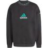 Adidas Equipment Series FW24 Sports Loose Long Sleeve Crewneck Sweatshirt Men Sweatshirt Black JL9273