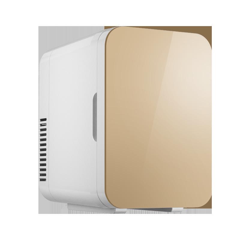 Компактный мини-холодильник двойного назначения: Портативный ретро-дизайн для дома, автомобиля и общежития с функцией охлаждения и изоляции.