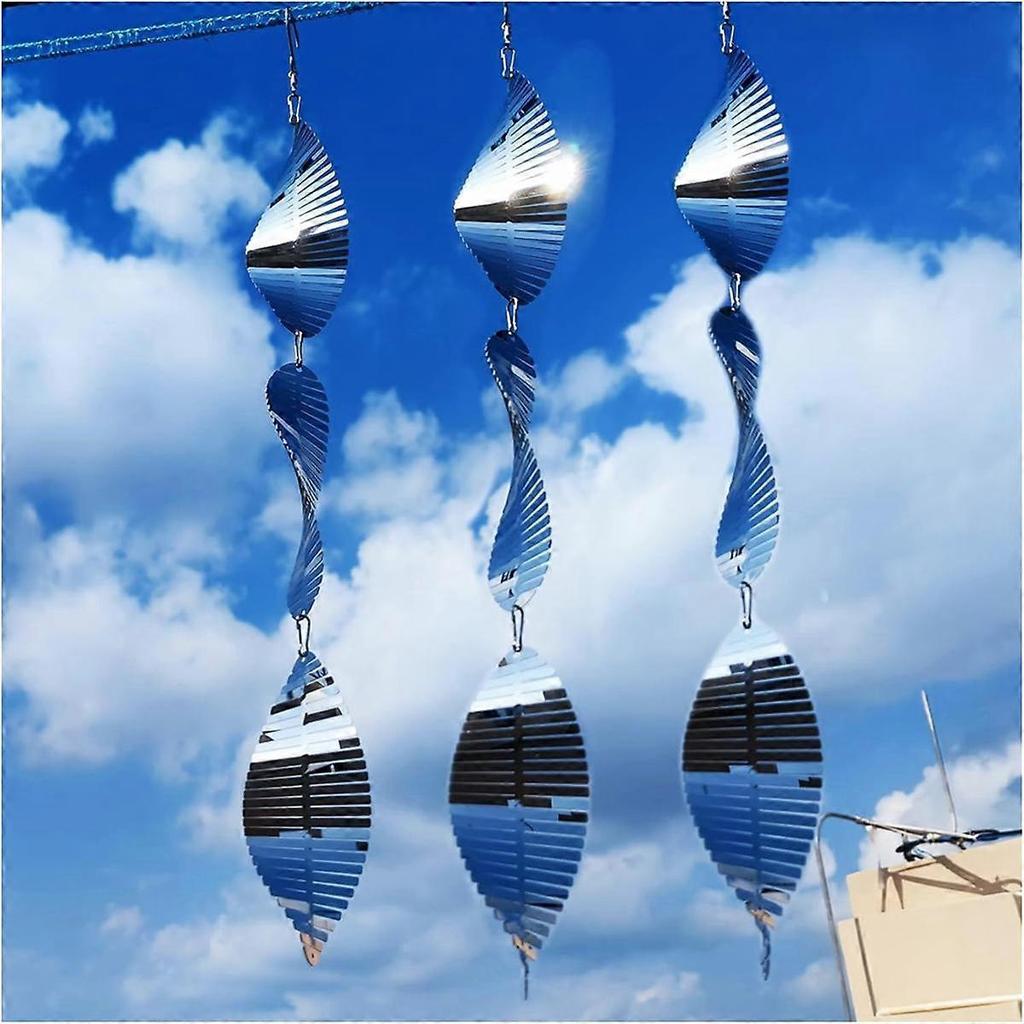 Highly Reflective Bird Scare Discs Set,9 Metal Disc Decoration for Outdoor Gardens, Bird Deterrent
