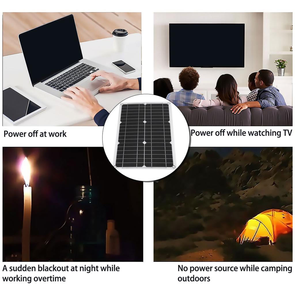 4000W Solar Power System 20W Solar Panel Battery Charger Solar Inverter Complete Kit Solar Controller 110V/220VZ