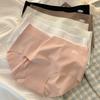 Naked Ice Silk Panties with Seamless Waist and Raised Buttocks Triangle Women’s Panties