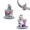   925 Silver Dumbo Mickey Mouse Charm Bead DIY Fine Jewelry Bracelet Pendant