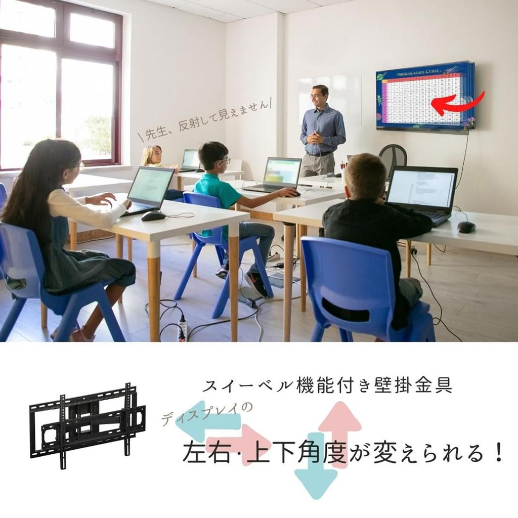 Asahi Wood Processing настенное крепление для телевизора НАСТЕННОЕ КРЕПЛЕНИЕ черное поворотное 32~77 В SVL-001-BK