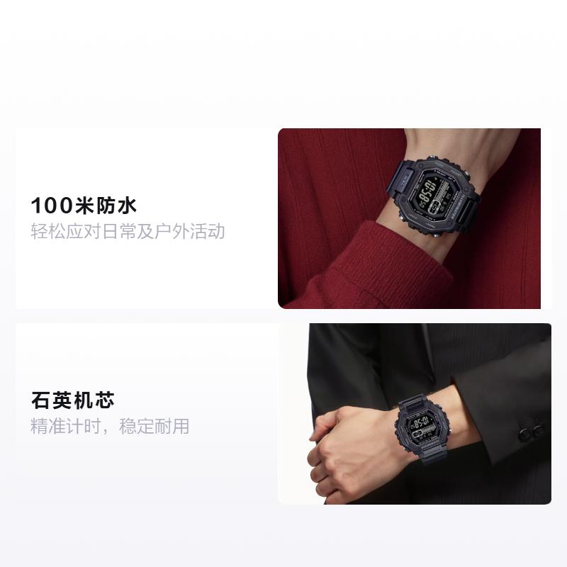Casio Серия MWD-110H 100 метров водонепроницаемость Кварцевый полимерный ремешок мужские черный циферблат MWD-110HB-1BVDF