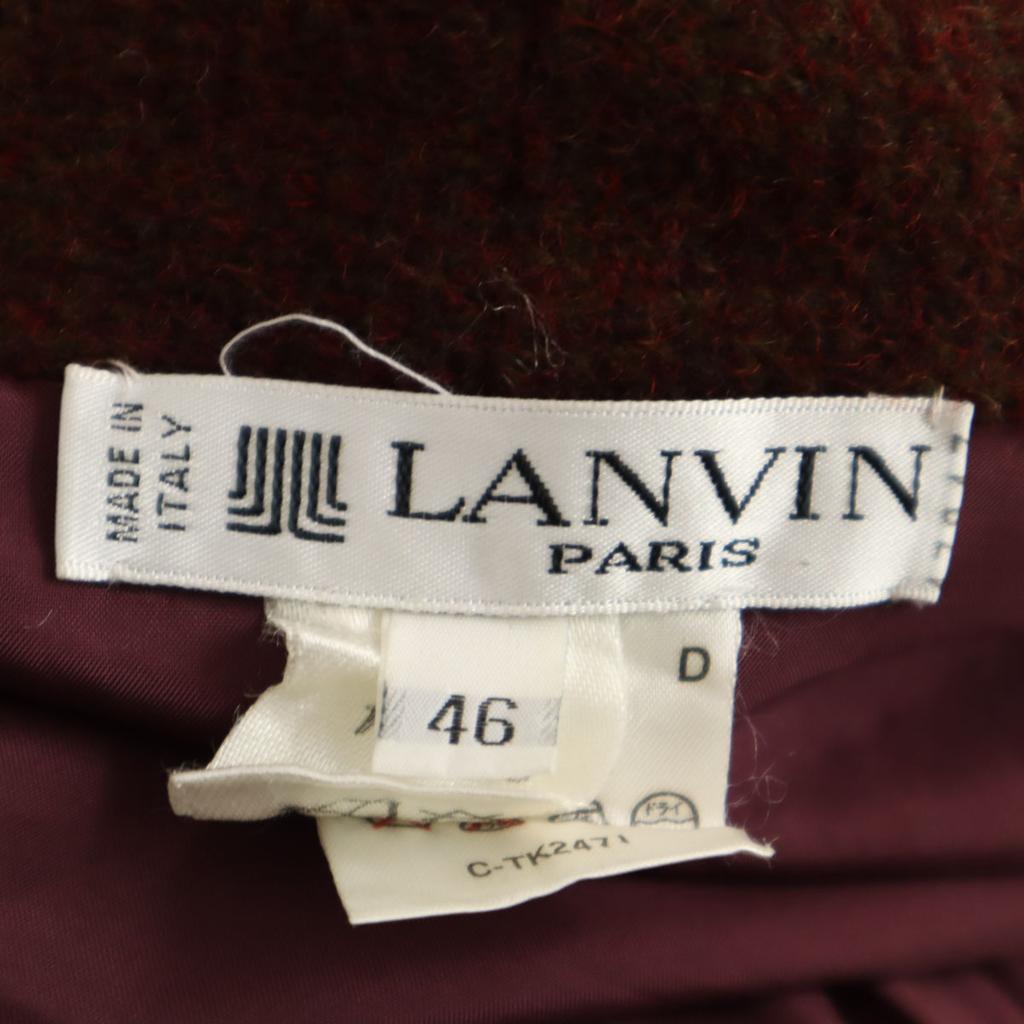 Lanvin Винтажное шерстяное пальто 80-х годов производства Италии 46 Коричневое Женское Б/У