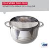 Set of 4 PFAS-free Stainless Steel Pots 14, 16, 20 and 24 Cm Elo Brillant Ref. 9802550
