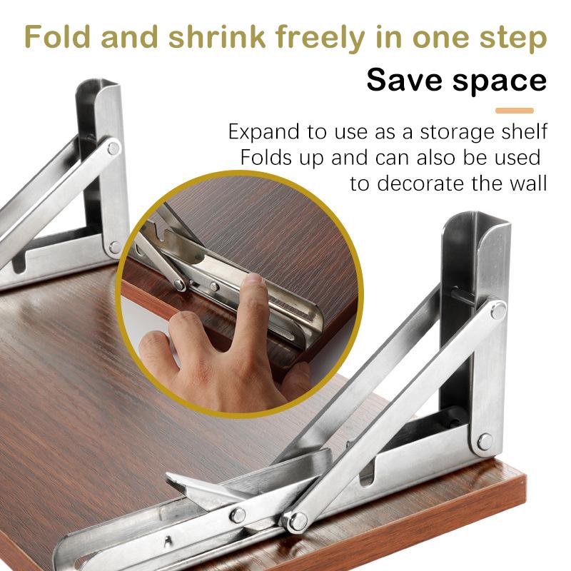 Автодом серебристый отделка утолщенная нержавеющая сталь мини складной столик автомобильные аксессуары кемперван складной кронштейн стол полка