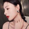 Elegant Fashion Cross Curved Shape Stud Earrings  for Women Girl Gift Jewelry Wholesale