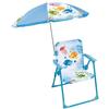 Mobilier de jardin - FUN HOUSE - Chaise Ma Petite Carapace Tortue H.53 x L.38,5 x P.37,5 cm avec parasol 65 cm - Pour enfant !