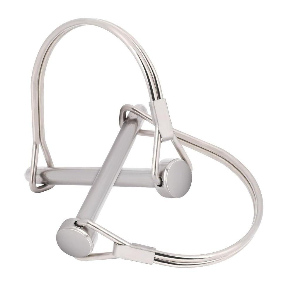 2Pcs 3/16" X 1.97" Safety Coupler Pin 6 X 45mm Shaft Locking Pin Wire Lock Pins Farm Trailers