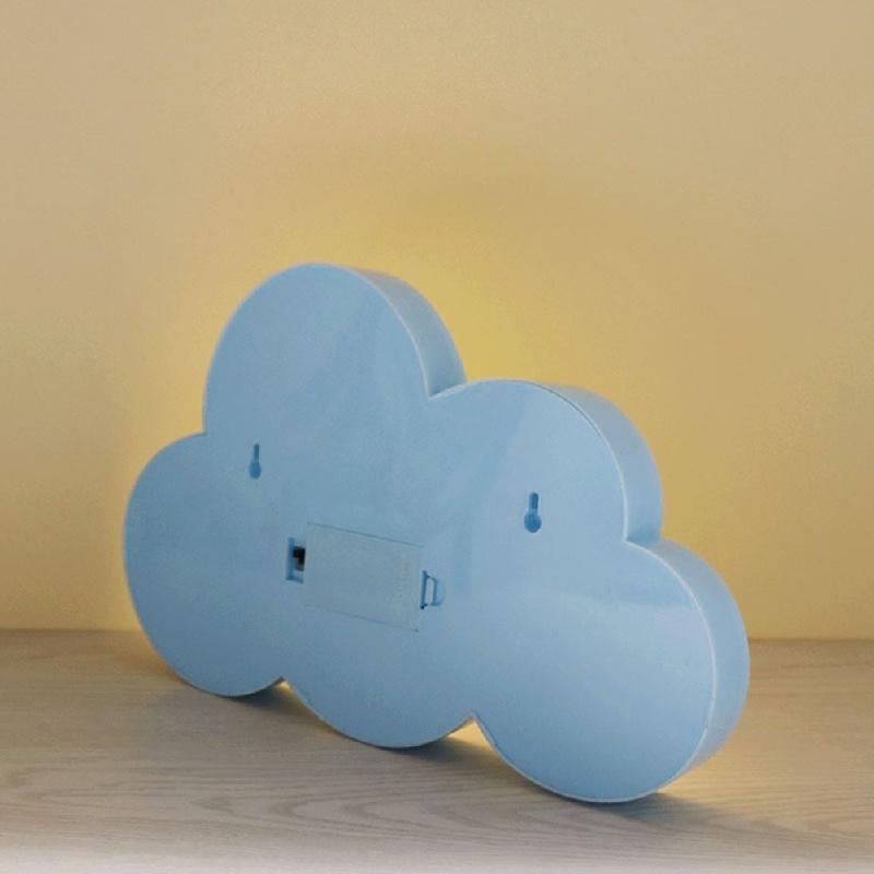 1 шт., красивое белое/синее облако, светодиодная ночная теплая лампа, шатер, хорошие подарки для украшения детской комнаты