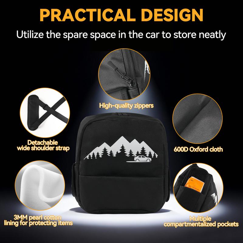 For Toyota RAV4 -2025 Right Side Trunk Organizer Multifunction Backpack Cargo Cubby Pocket Storage Bag Upgrade Accessories