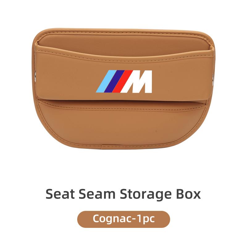 Leather Car Seat Seam Storage Box Phone Wallet Organiser Accessories For BMW E93 F10 F20 F30 F40 F15 F25 F26 F31 F49 F86 M3 M5 HOPDJ1