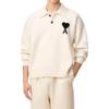 AMIPARIS Heart Logo Soft American Long Sleeve Polo Shirt Unisex tops UPL409-018-151