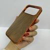Magnetic Phone Case IPhone 17 Pro Max 16 15 14 13 Wood Grain Bumper Cover Anti-Scratch Shockproof