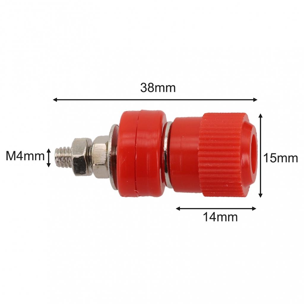 Удобный клеммный блок для аккумулятора, пара красного и черного