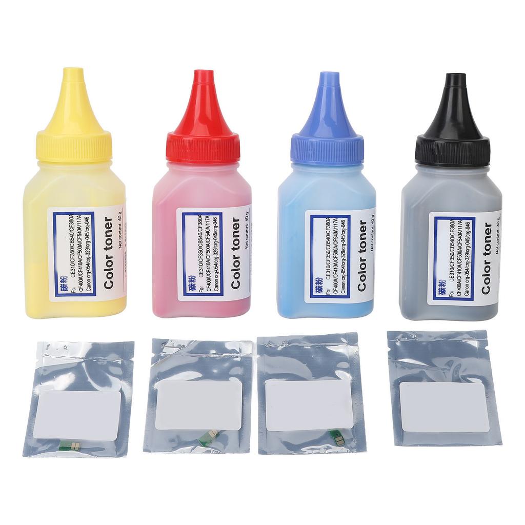 4 шт. тонер для заправки тонер-порошок принтер тонер-картридж заправка тонер цветной тонер порошок замена для