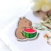 New Capybara Acrylic Badge Animals Cute Bag Pin Fashion Capybara Brooch