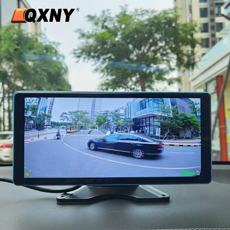 10,36" AHD 4-канальный монитор-регистратор DVR 1080P Черный ящик Камера заднего вида Грузовик Автомобиль Сенсорный экран Поддержка FM MP5 Mirrorlink