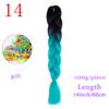 MISS WIG Ombre Oversized Hazelnut Hair 24" 100g Synthetic Crochet Braid Hair Extension Fiber