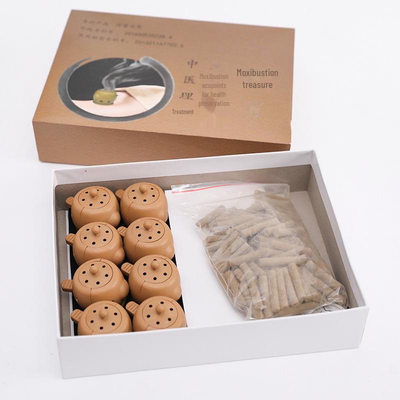 Портативный аппарат для моксатерапии Haoshufu для домашнего ухода за здоровьем - чистая мокса-фумигация.