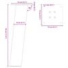 Coffee Table Legs 4 pcs Anthracite 30 cm Steel