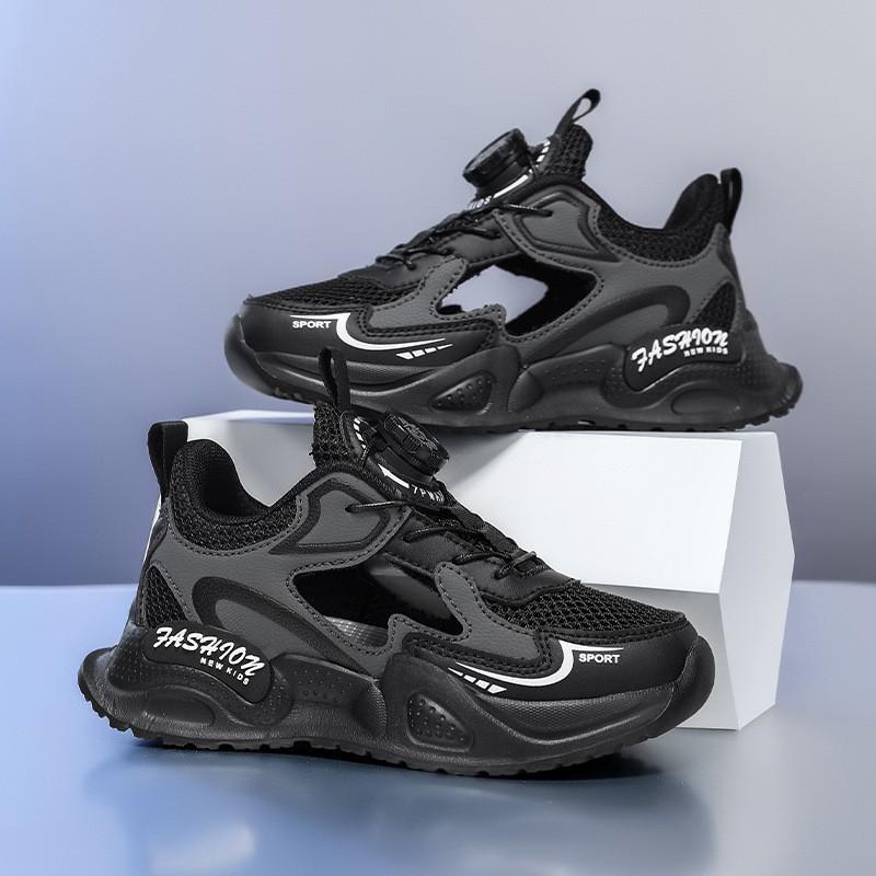 Boys Running Shoes Kids Breathable Mesh Sneakers Non Slip Athletic Casual