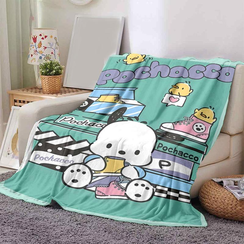 1pc Pochacco's Shoe Box Adventure Blanket Soft Warm Throw Blankets, Living Room, Travel, Camping, Car Blankets, Beach, Office Naps, Home Decor Gift Al