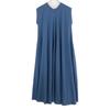 ATON Full SUVIN AIR SPINNING FLARED DRESS Dress 01 blueUsed