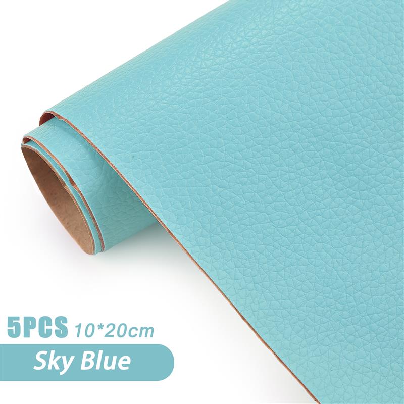 5 шт. 10*20 см самоклеящиеся кожаные наклейки сильной вязкости искусственная кожа личи PU заплатка для ремонта дивана, автомобильного сиденья, наклейки