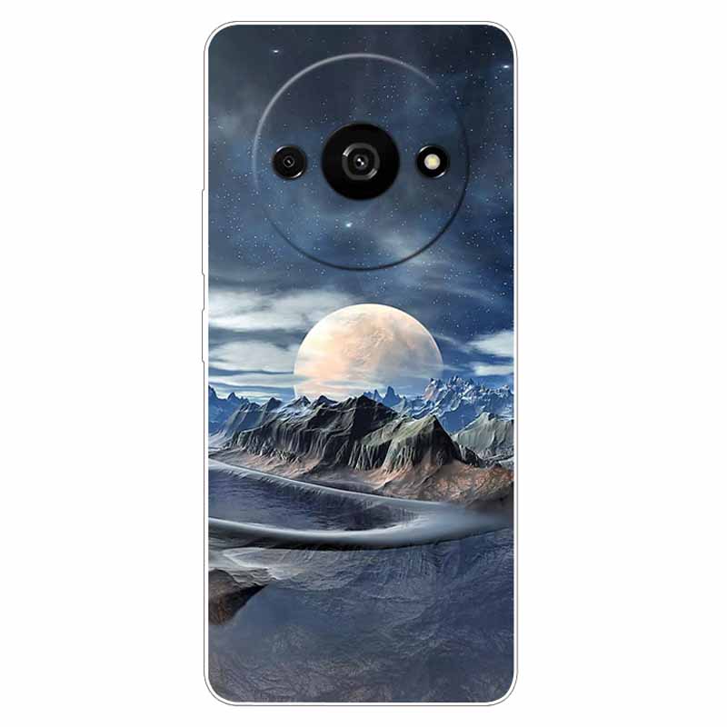 For Xiaomi Poco C61 Case Soft Cool Space TPU Silicone Protective Back Covers for Xiaomi Poco C61 PocoC61 Cases C 61 Landscape